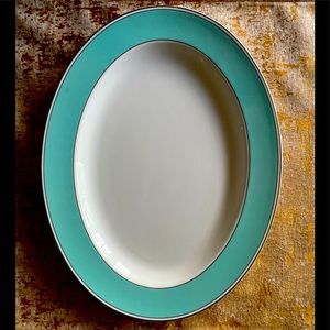 Lenox Kate spade Sadie street platter Tiffany Robin’s nest blue/platinum platter